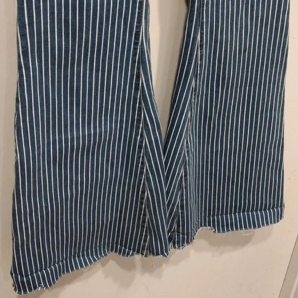 Judy Blue Stripe Super Flare High Waist Ruby Ya Ya Shirley Jeans 5/27-Boho - Picture 4 of 9